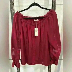 NWT Ramy Brook off shoulder blouse sz M